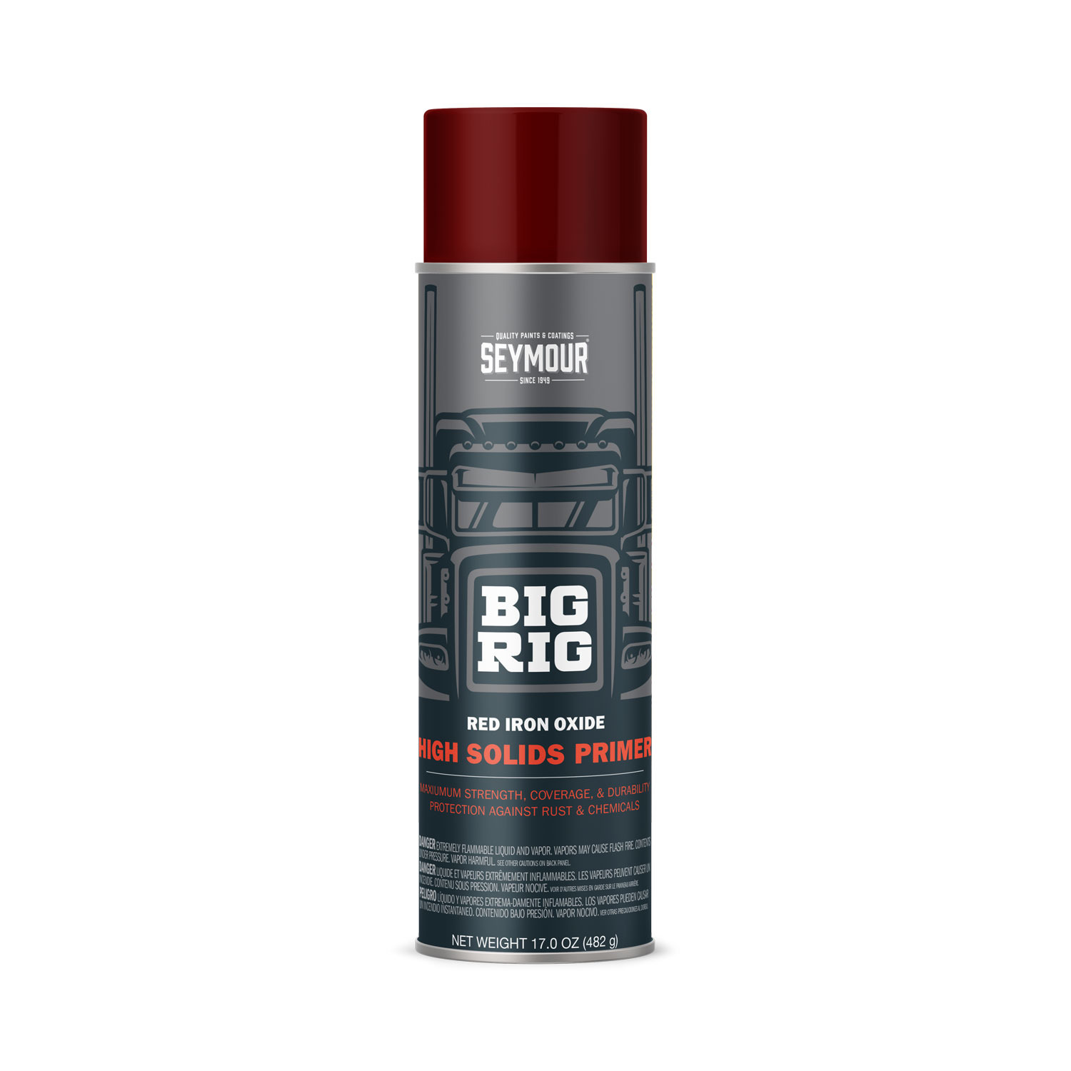 20-1607 Seymour Big Rig Heavy-Duty Industrial Primer Red Iron Oxide (17 oz)