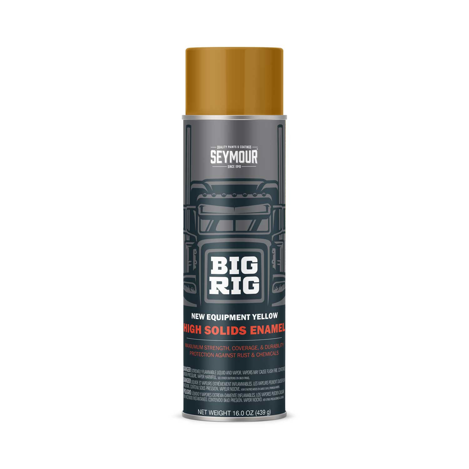 20-1643 Seymour Big Rig Heavy-Duty Industrial Enamel Equipment Yellow (16 oz)