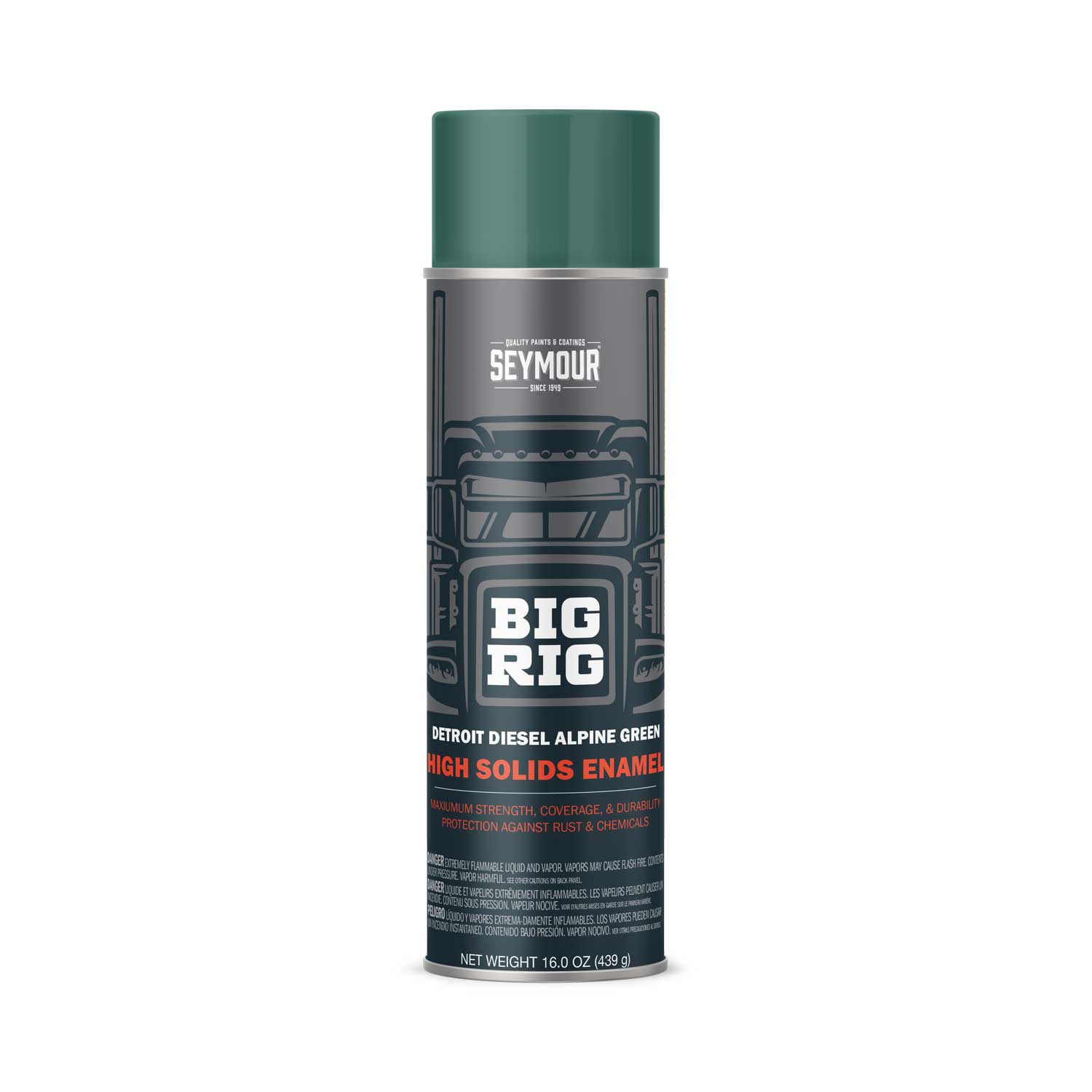 20-1661 Seymour Big Rig Heavy-Duty Industrial Enamel Detroit Diesel Alpine Green (16 oz)