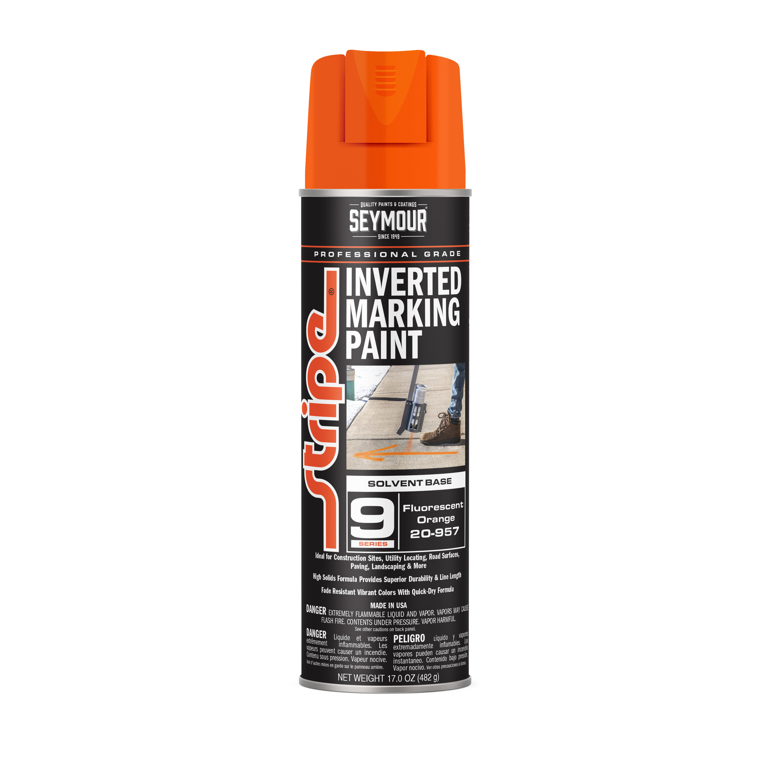 20-957 Seymour Stripe 9-Series Inverted Ground Marking Paint