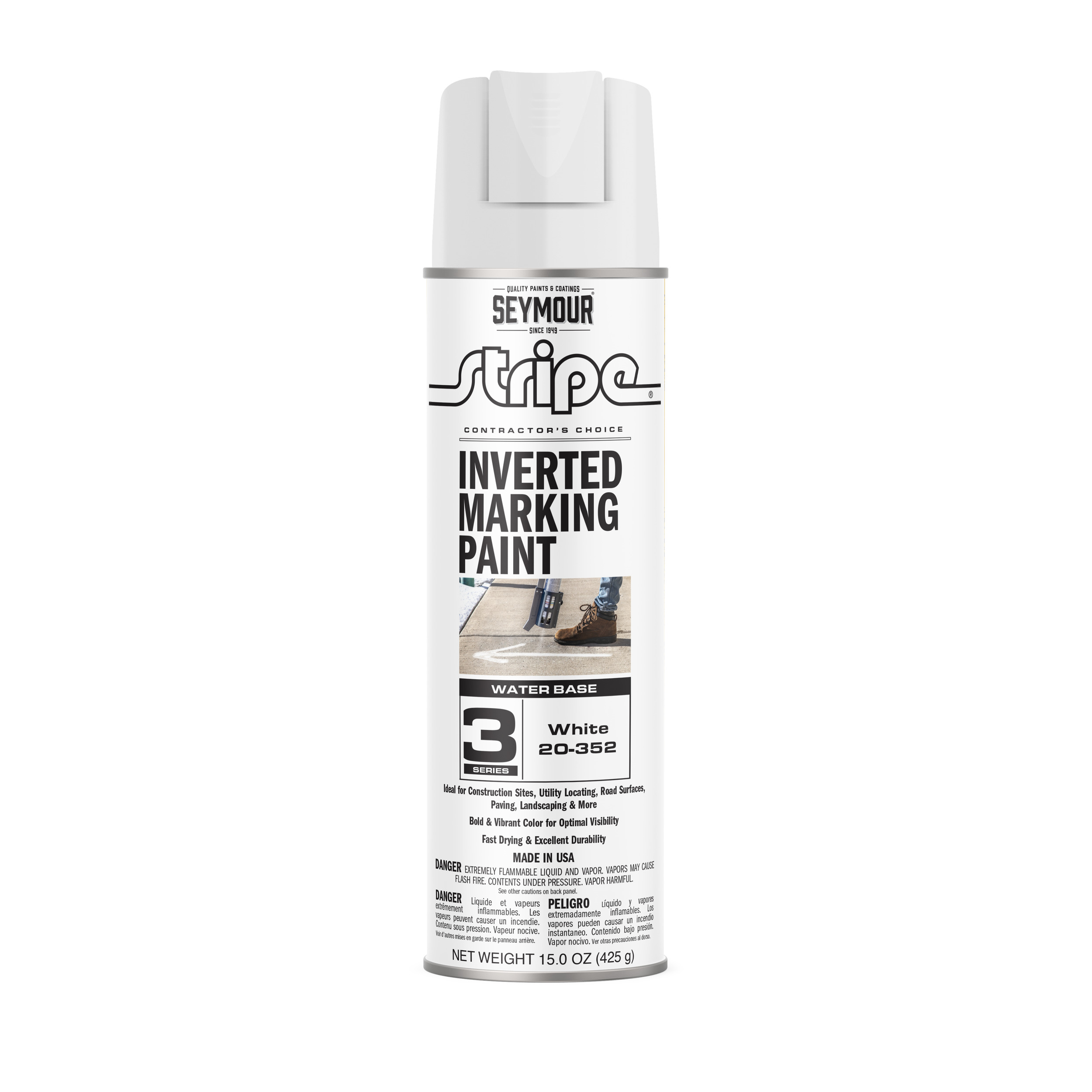 20-352 Seymour Stripe 3-Series Inverted Ground Marking Paint