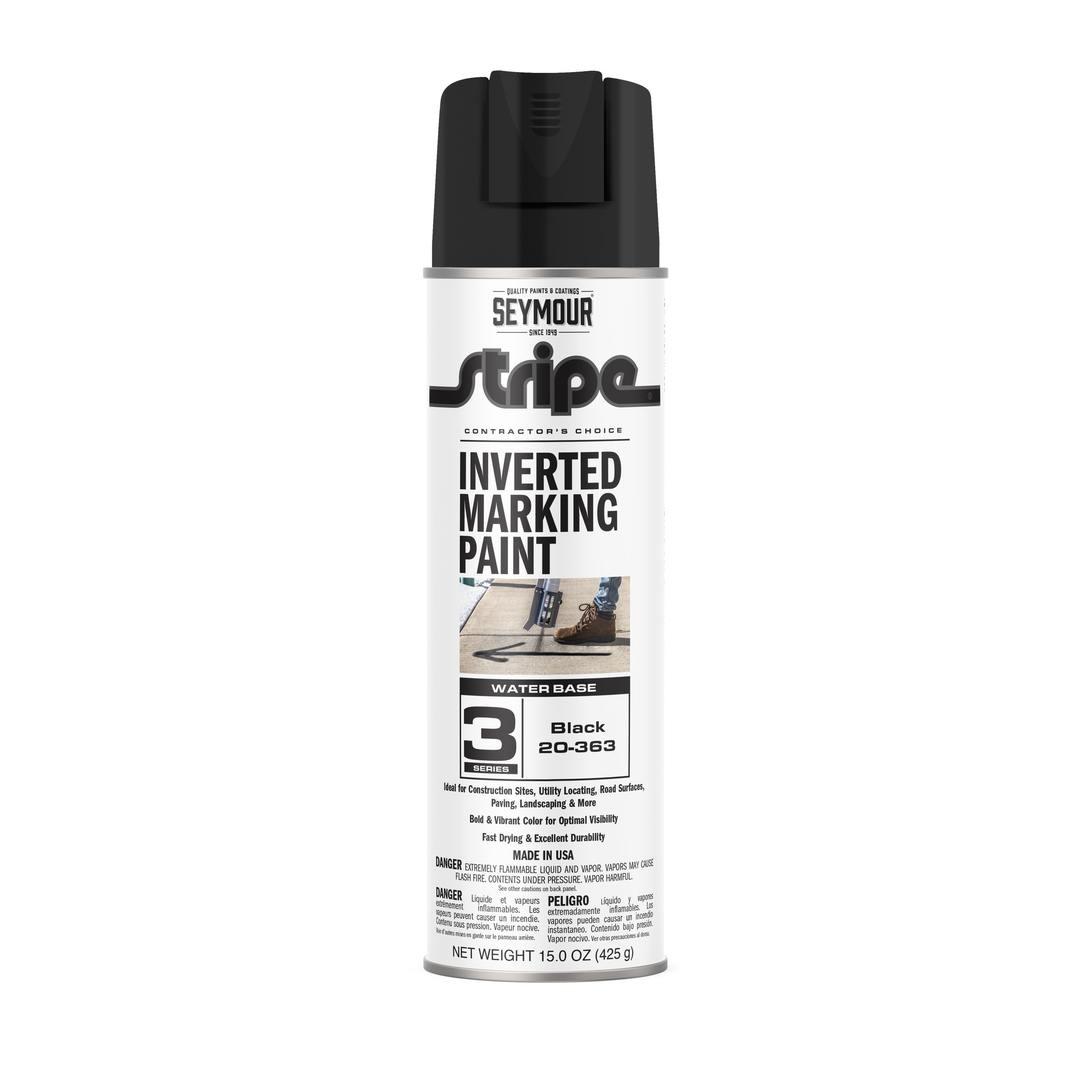 20-363 Seymour Stripe 3-Series Inverted Ground Marking Paint