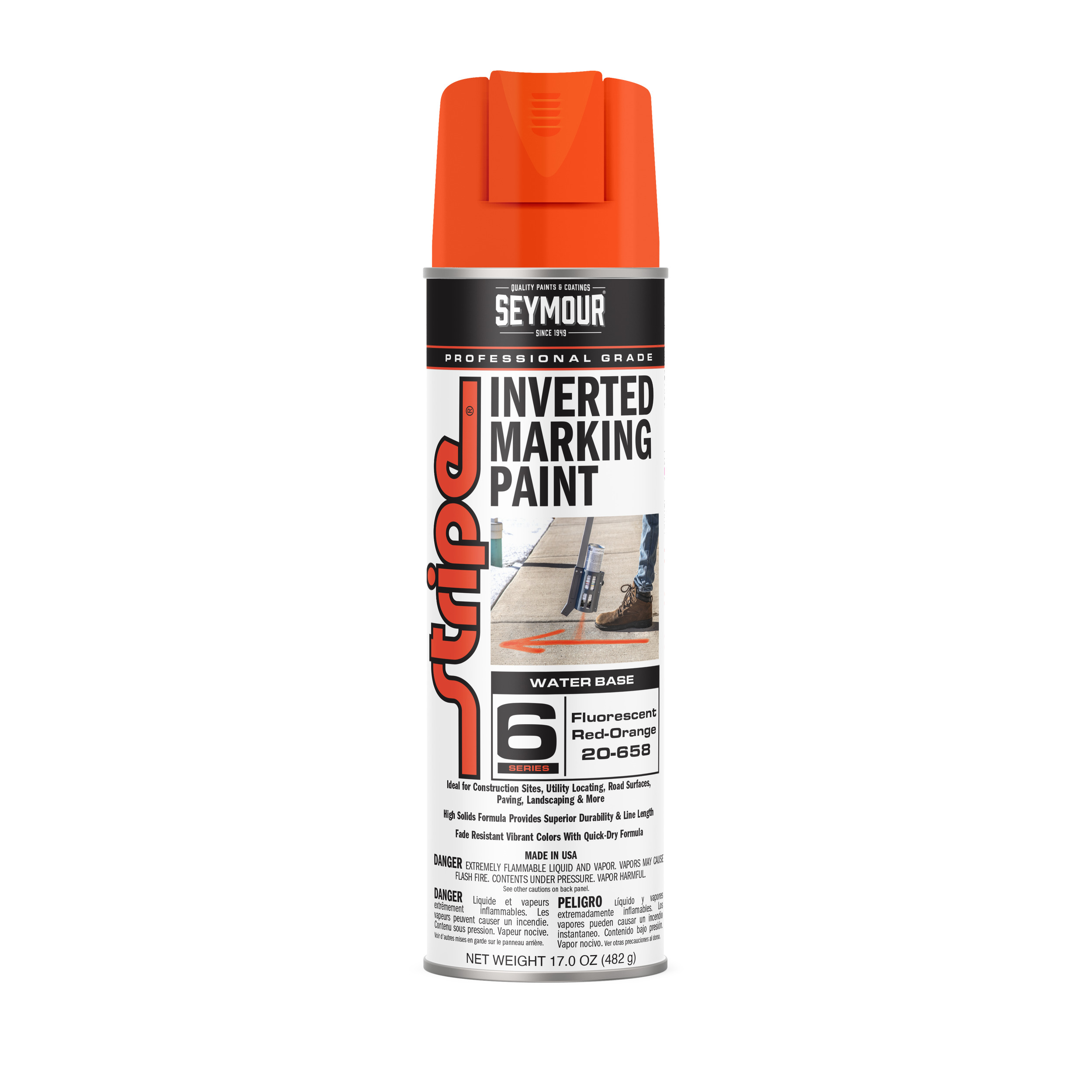 20-658 Seymour Stripe 6-Series Inverted Ground Marking Paint