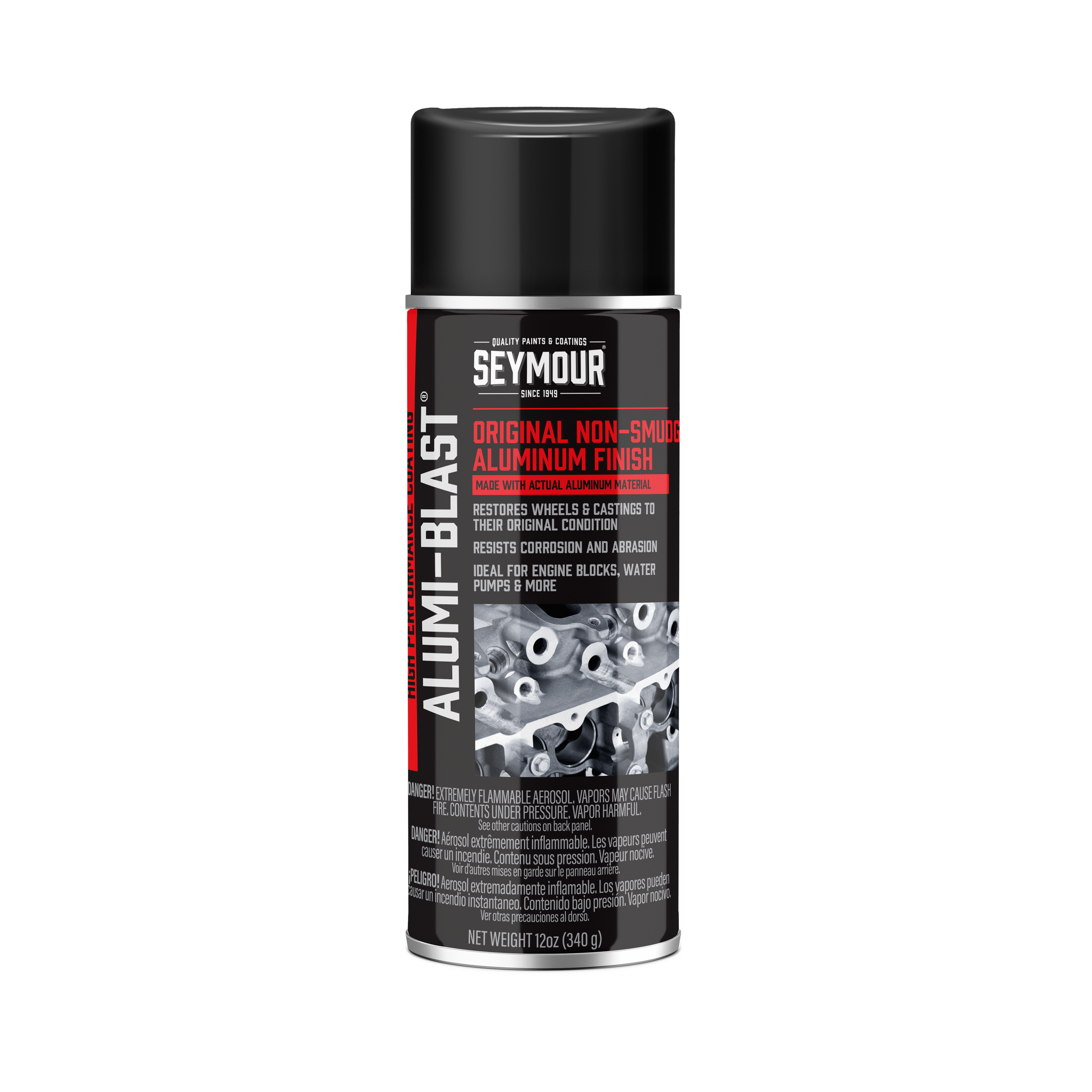 CA16-55 Seymour Alumi-Blast Specialty Coating with Aluminum Paste Inside the Can (12 oz)
