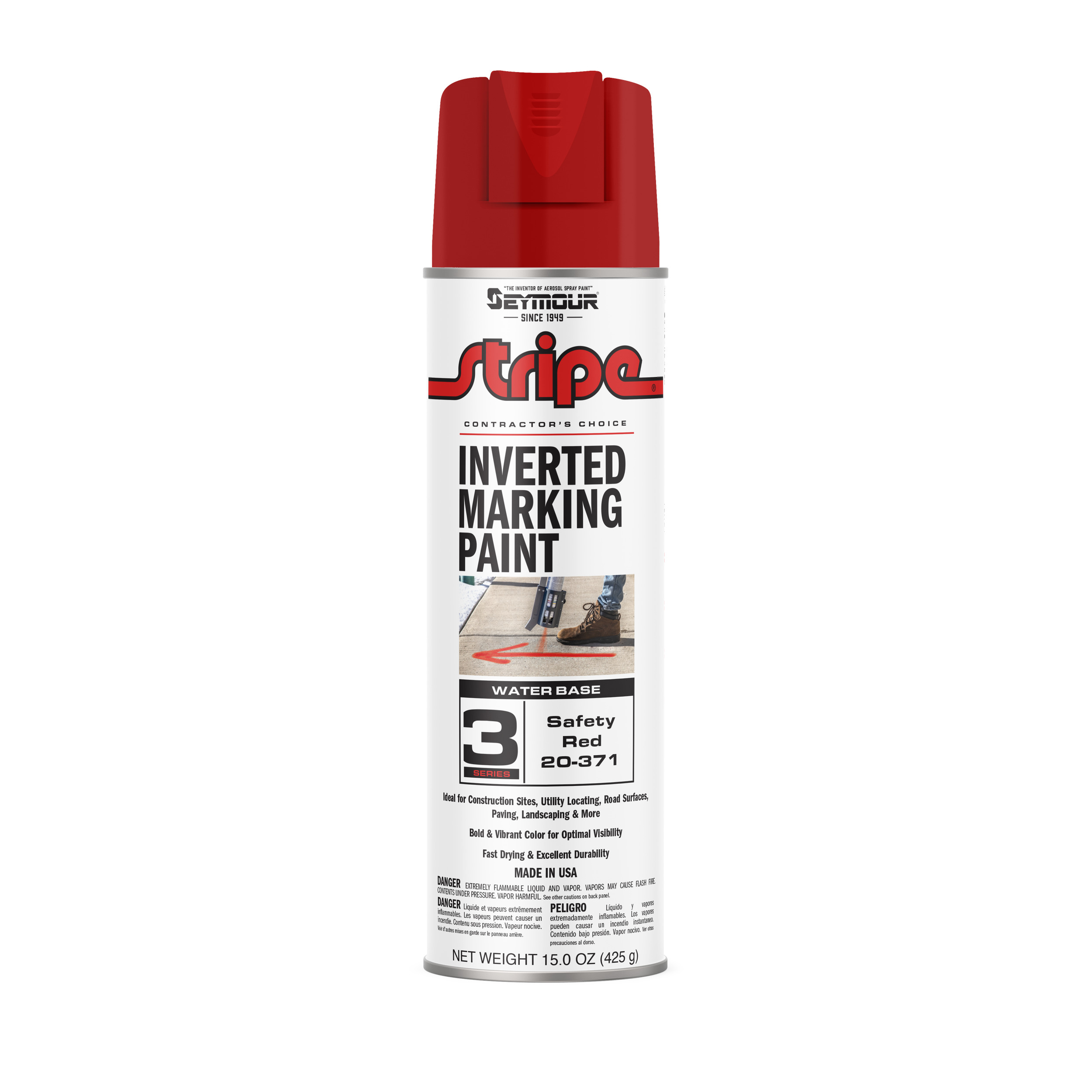 20-371 Seymour Stripe 3-Series Inverted Ground Marking Paint