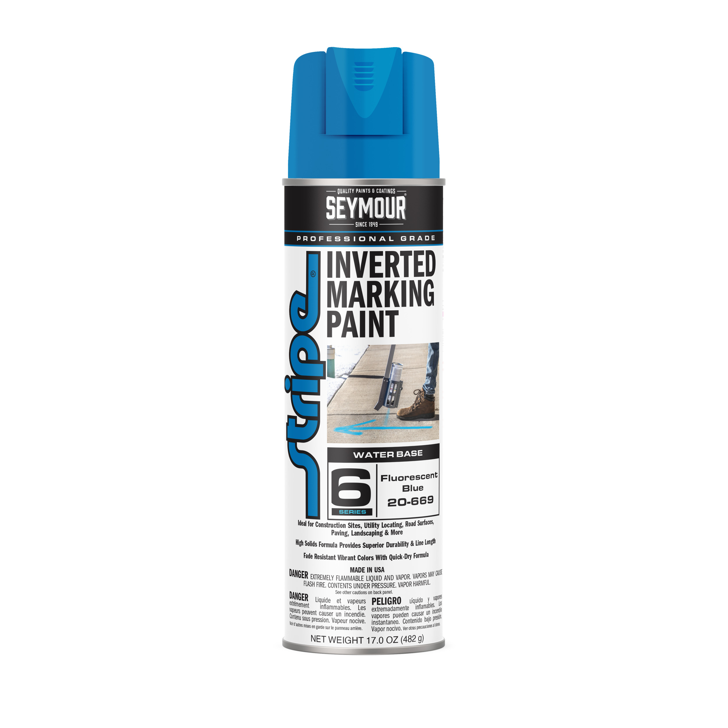 20-669 Seymour Stripe 6-Series Inverted Ground Marking Paint 20-669 Seymour Stripe 6-Series Inverted Ground Marking Paint