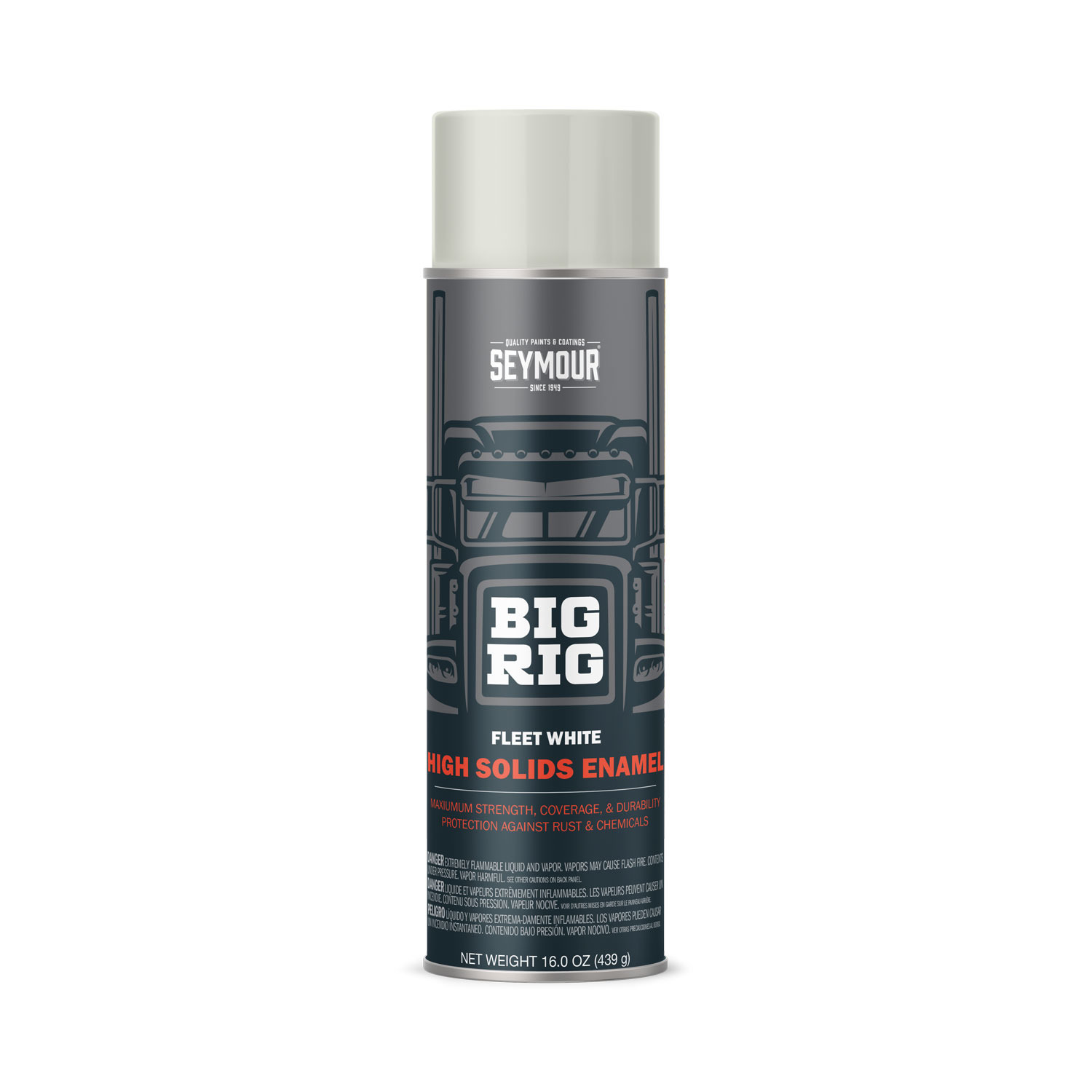 20-1613 Seymour Big Rig Heavy-Duty Industrial Enamel Gloss White (16 oz)