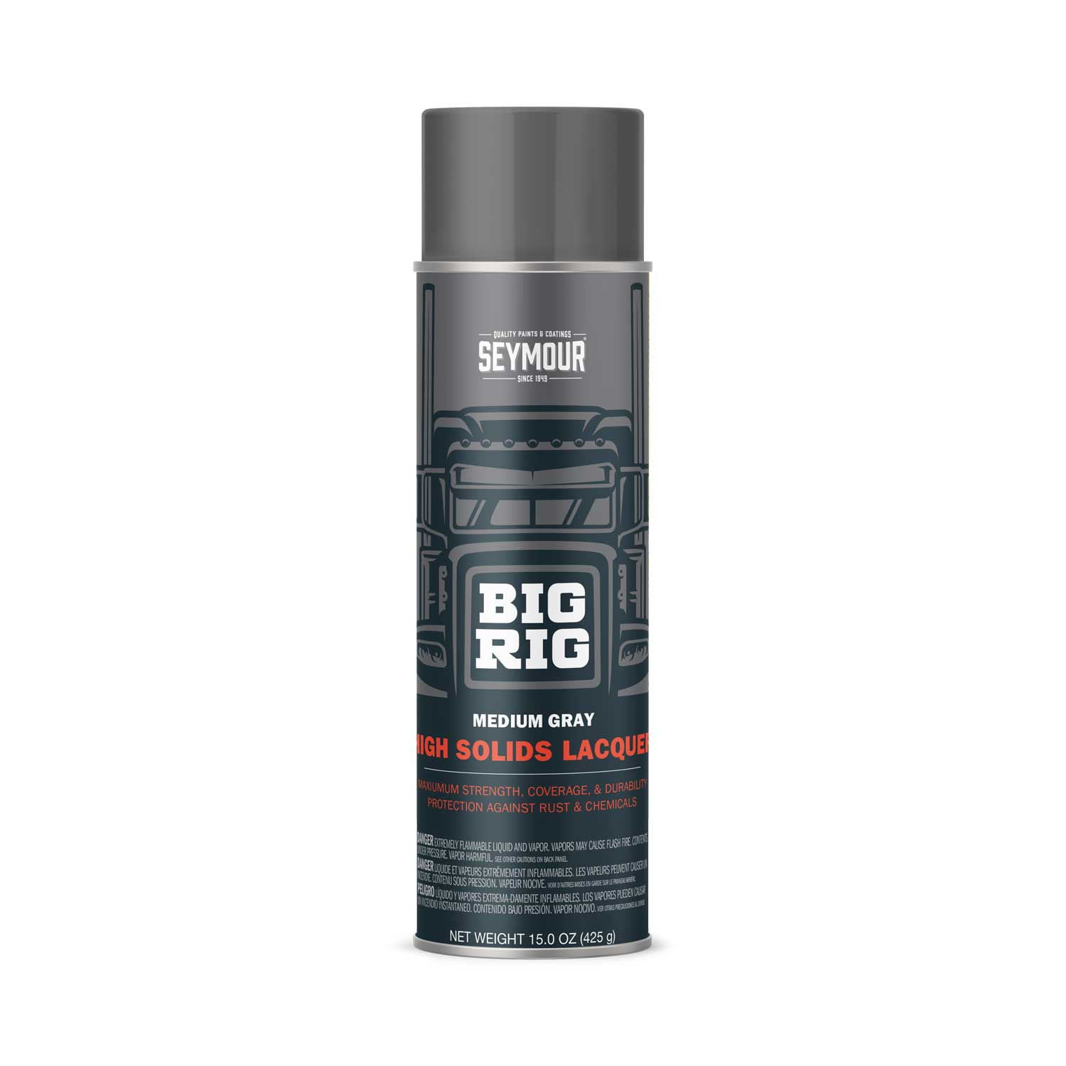 20-1635 Seymour Big Rig Heavy-Duty Industrial Acrylic Medium Gray (16 oz)