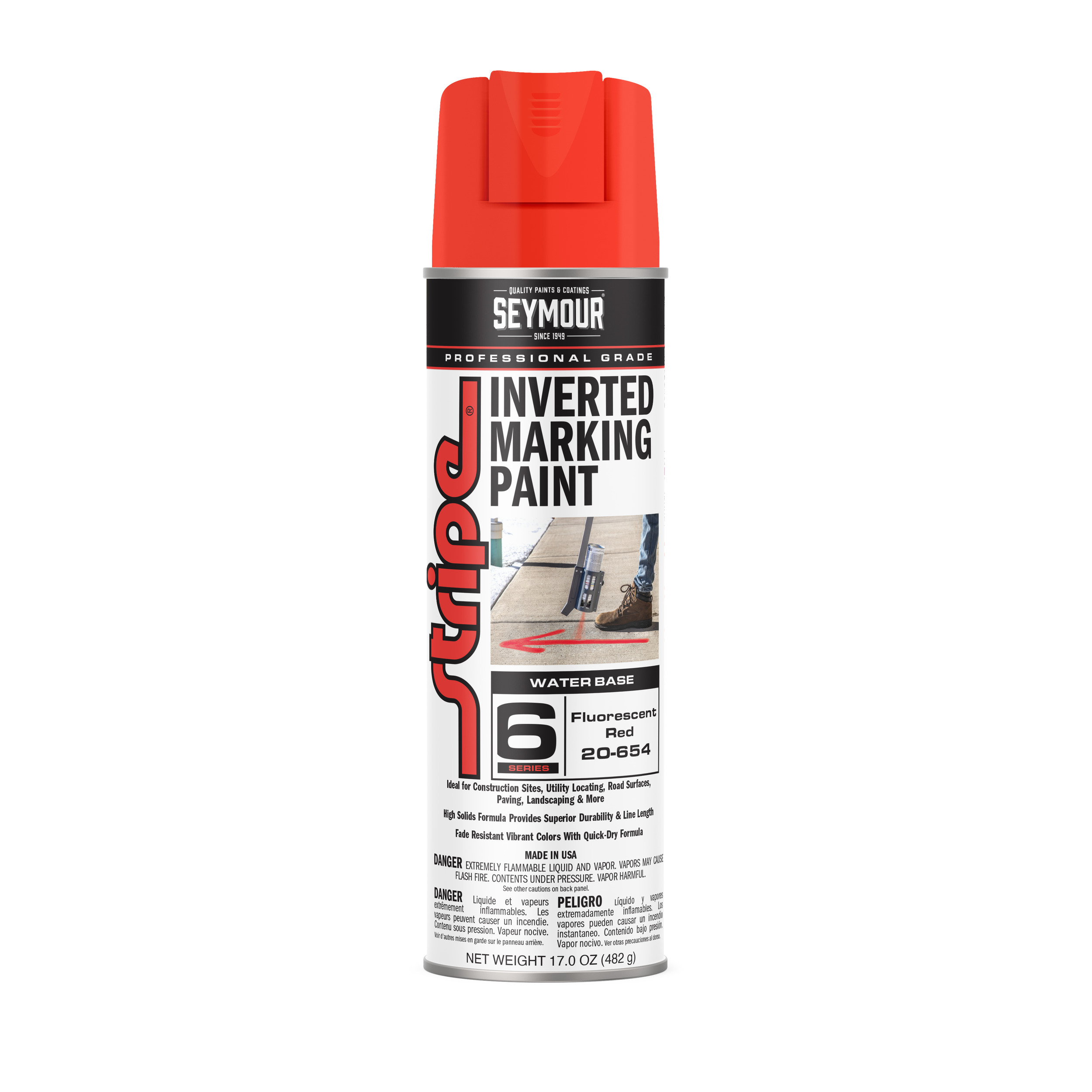 20-654 Seymour Stripe 6-Series Inverted Ground Marking Paint