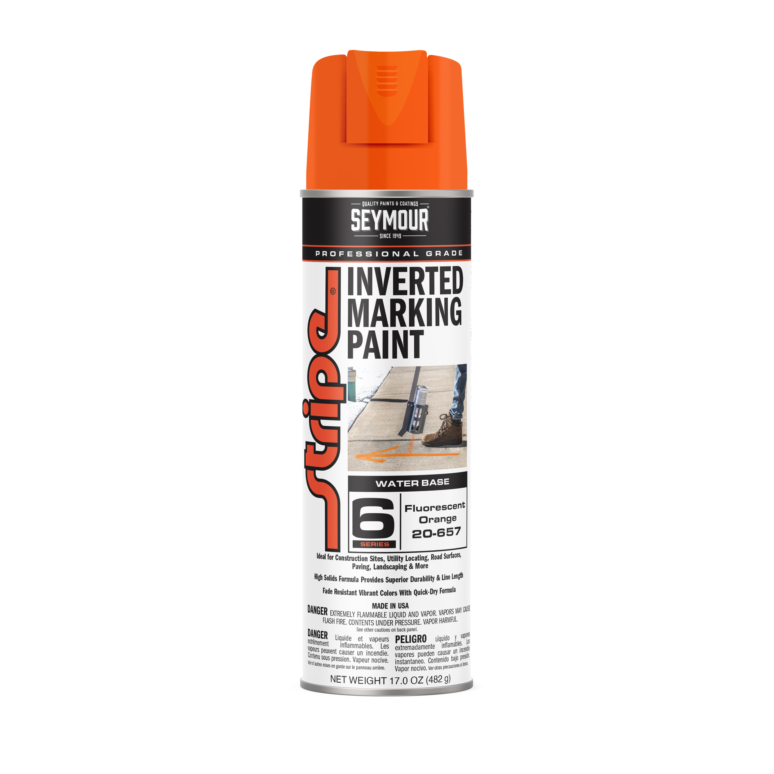 20-657 Seymour Stripe 6-Series Inverted Ground Marking Paint