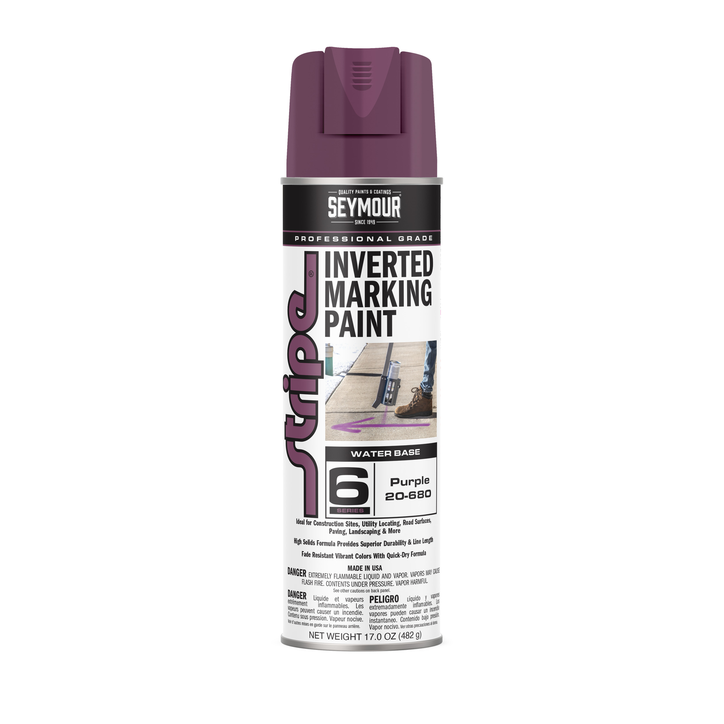 20-680 Seymour Stripe 6-Series Inverted Ground Marking Paint