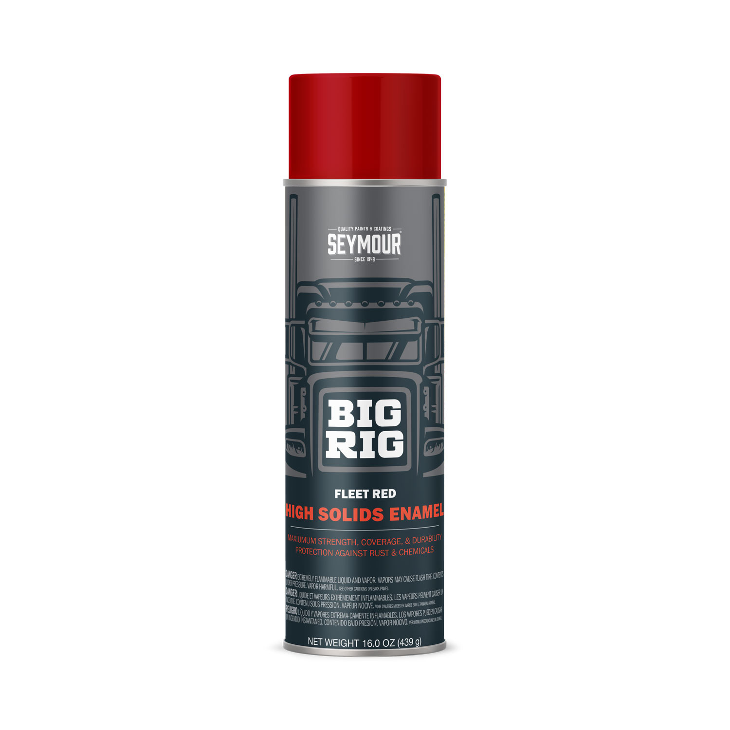 20-1623 Seymour Big Rig Heavy-Duty Industrial Enamel Fleet Red (16 oz)