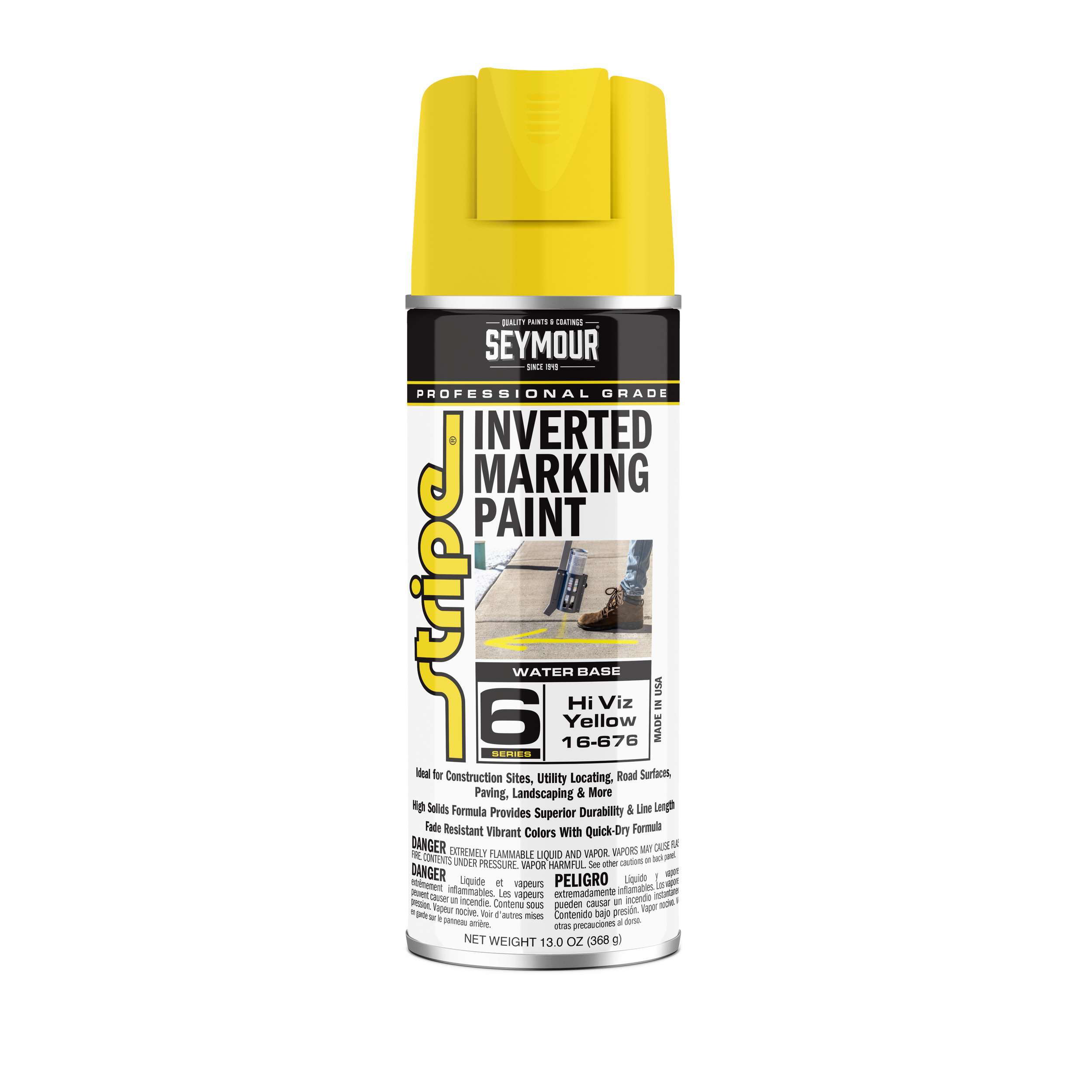 16-676 Seymour Stripe 6-Series Inverted Ground Marking Paint 16-676 Seymour Stripe 6-Series Inverted Ground Marking Paint