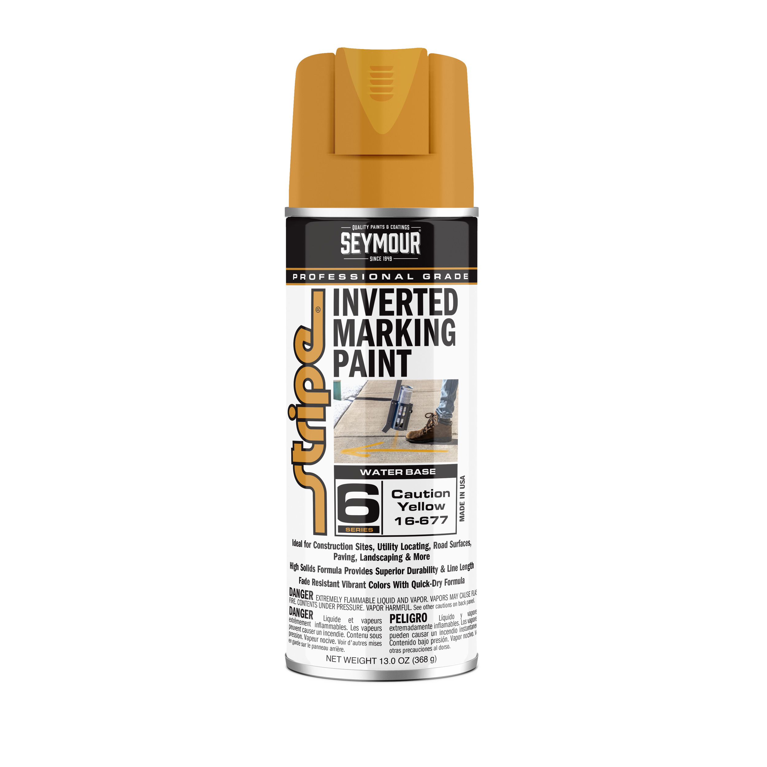 16-677 Seymour Stripe 6-Series Inverted Ground Marking Paint 16-677 Seymour Stripe 6-Series Inverted Ground Marking Paint