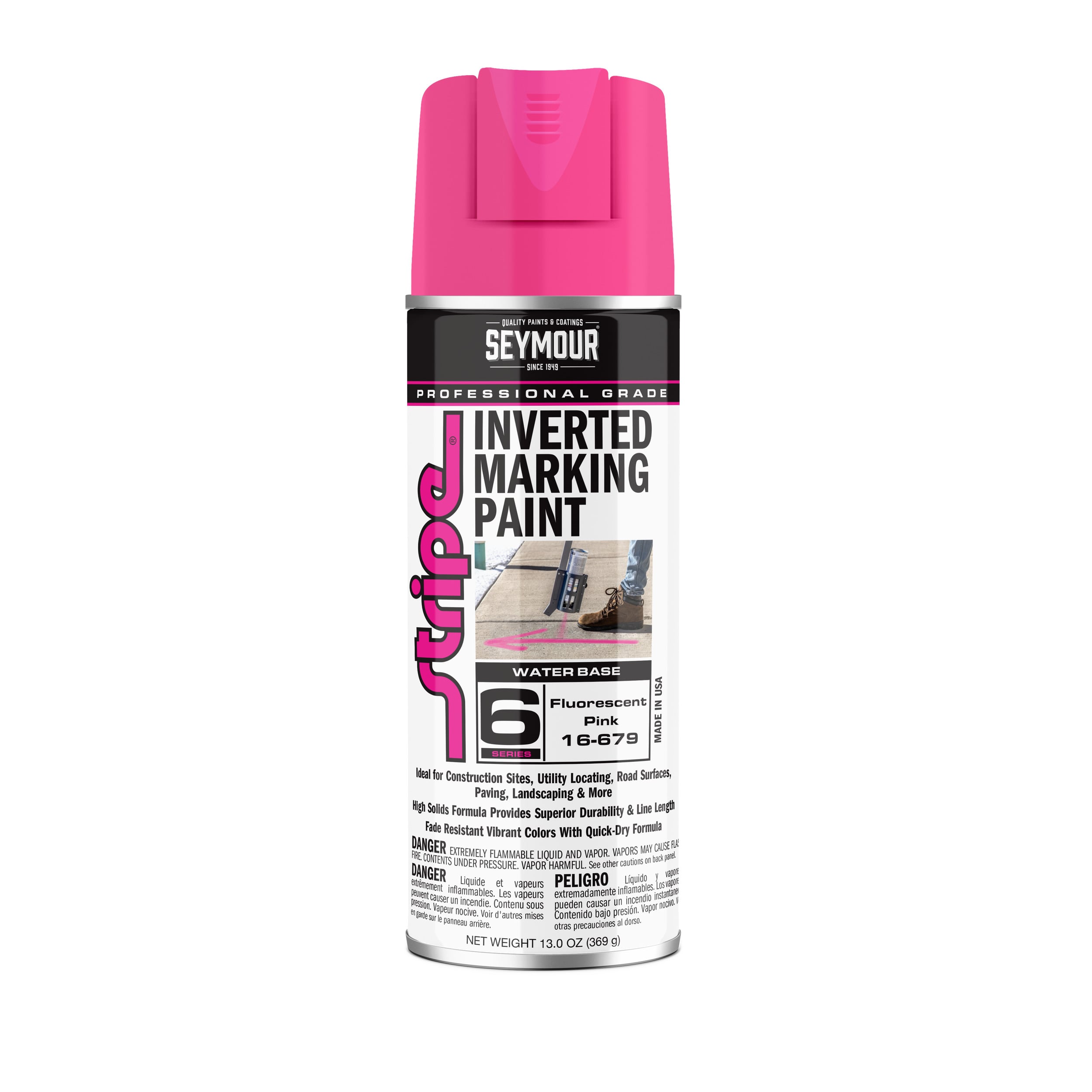 16-679 Seymour Stripe 6-Series Inverted Ground Marking Paint 16-679 Seymour Stripe 6-Series Inverted Ground Marking Paint