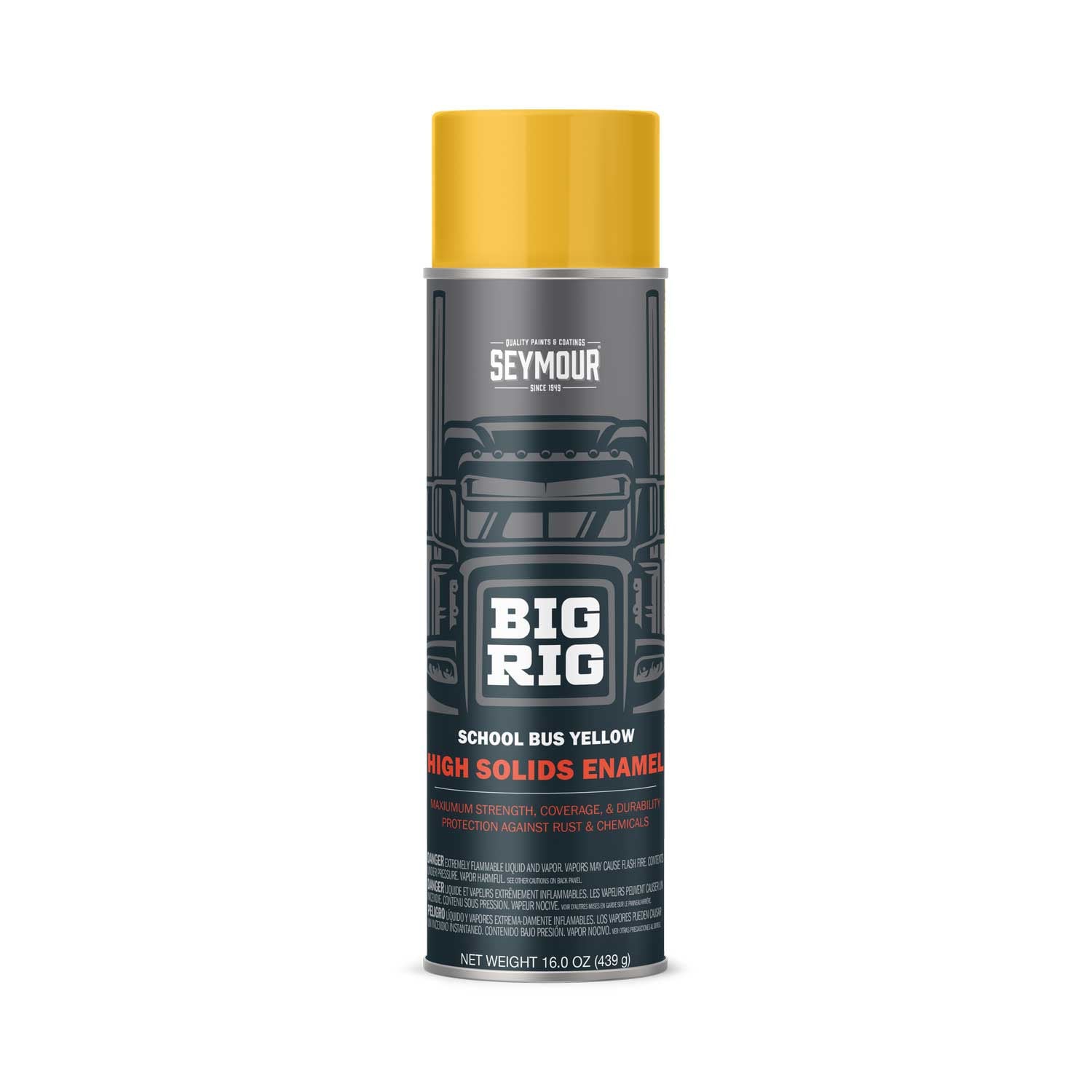20-1686 Seymour Big Rig Heavy-Duty Industrial Enamel School Bus Yellow (16 oz) 20-1686 Seymour Big Rig Heavy-Duty Industrial Enamel School Bus Yellow (16 oz)