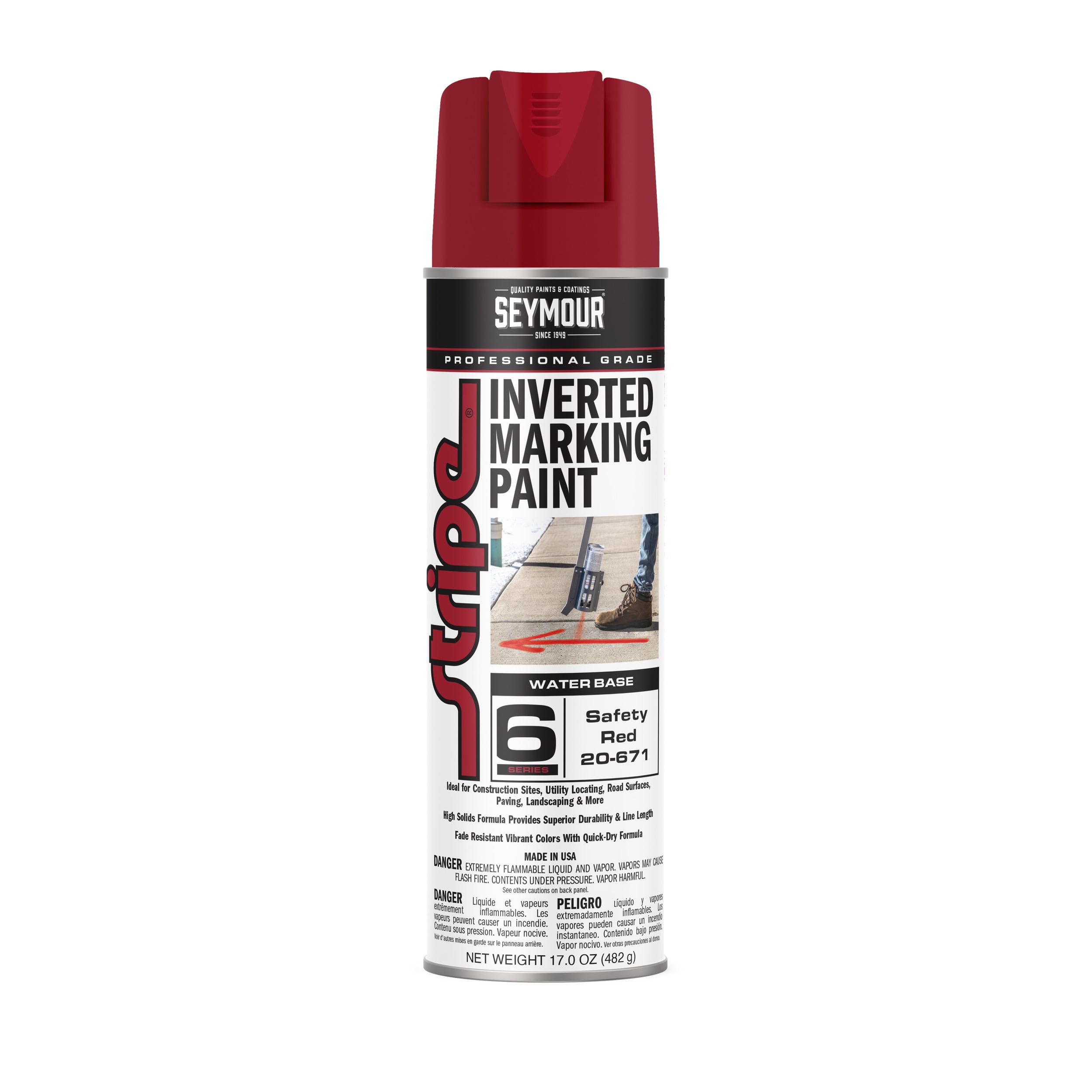 20-671 Seymour Stripe 6-Series Inverted Ground Marking Paint 20-671 Seymour Stripe 6-Series Inverted Ground Marking Paint