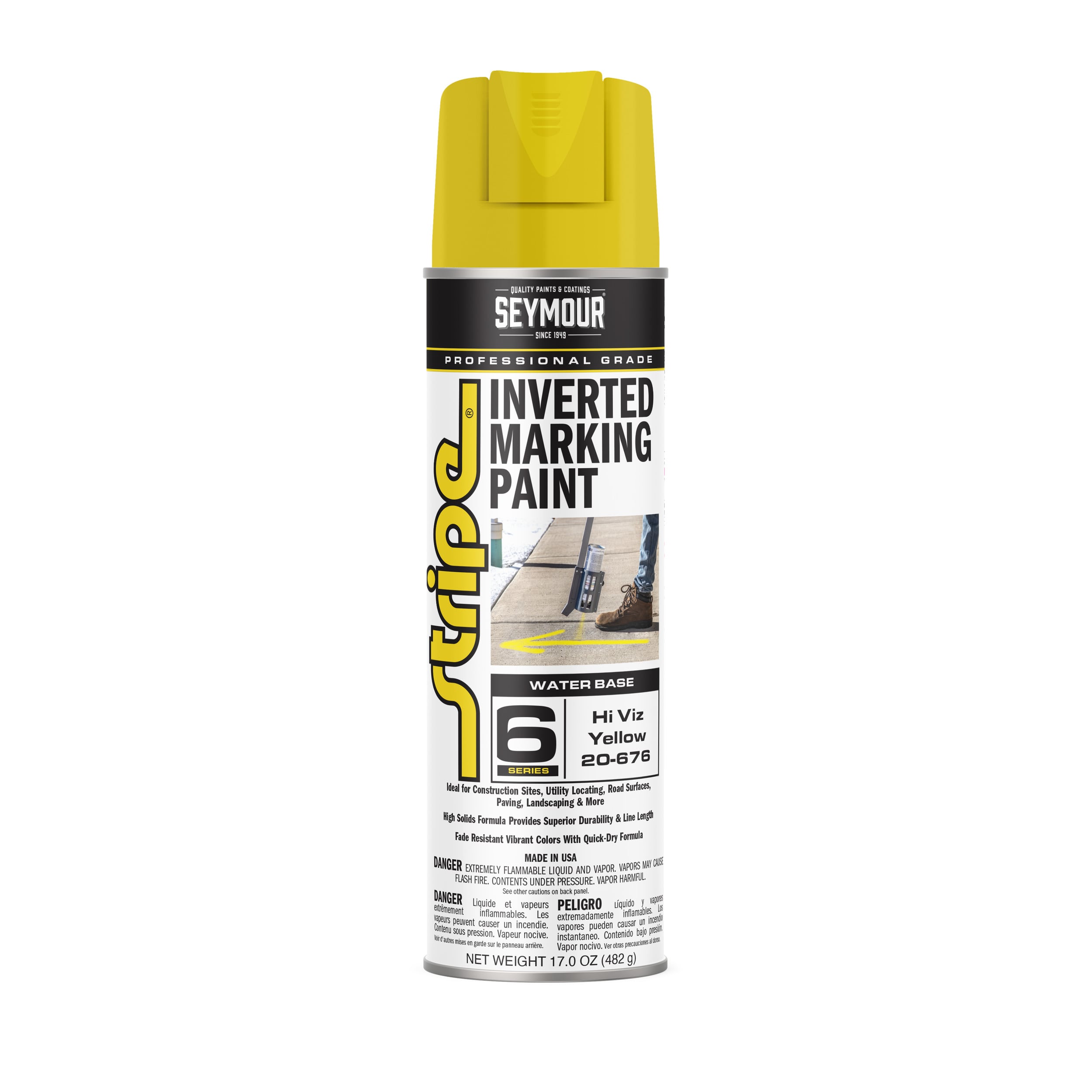 20-676 Seymour Stripe 6-Series Inverted Ground Marking Paint 20-676 Seymour Stripe 6-Series Inverted Ground Marking Paint