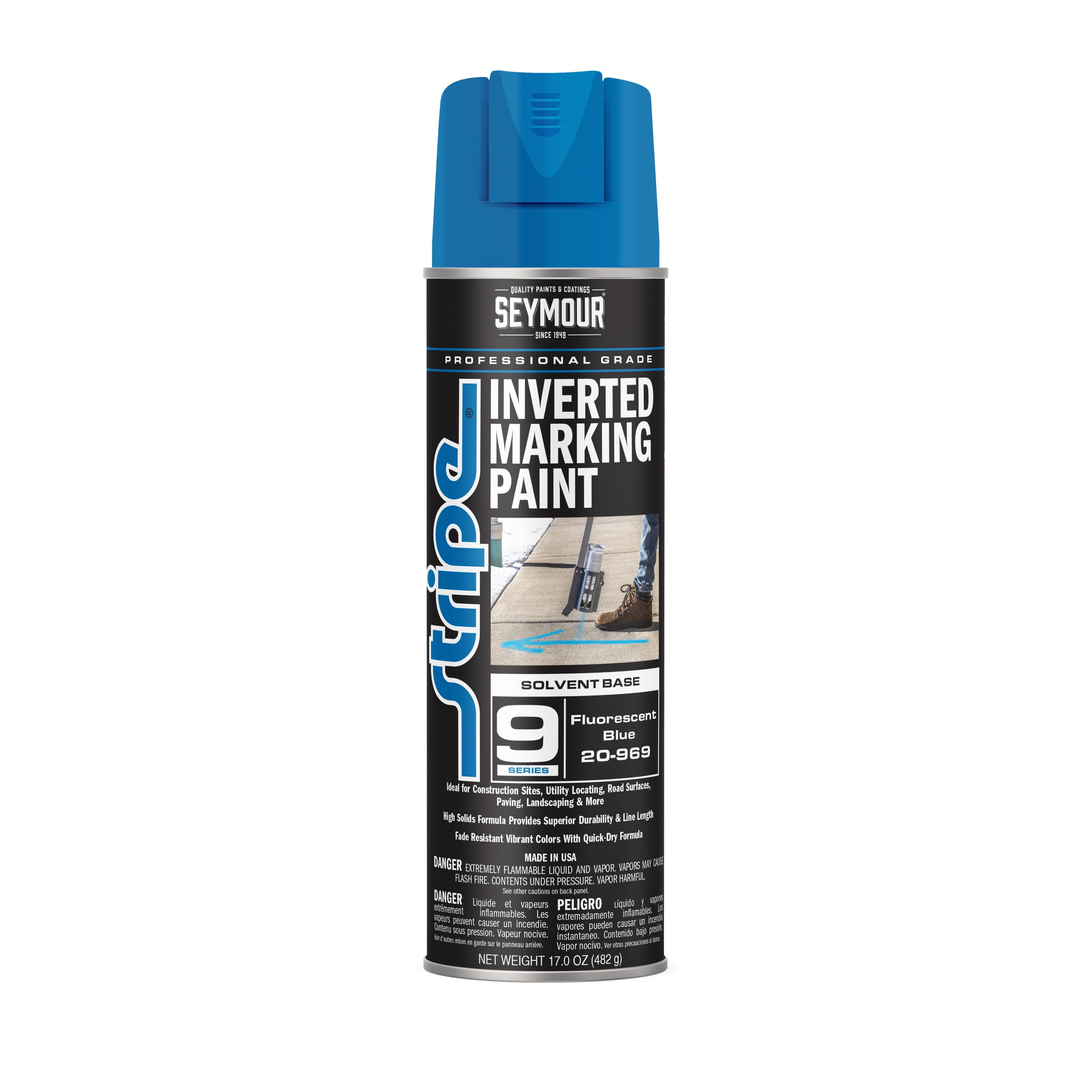 20-969 Seymour Stripe 9-Series Inverted Ground Marking Paint 20-969 Seymour Stripe 9-Series Inverted Ground Marking Paint
