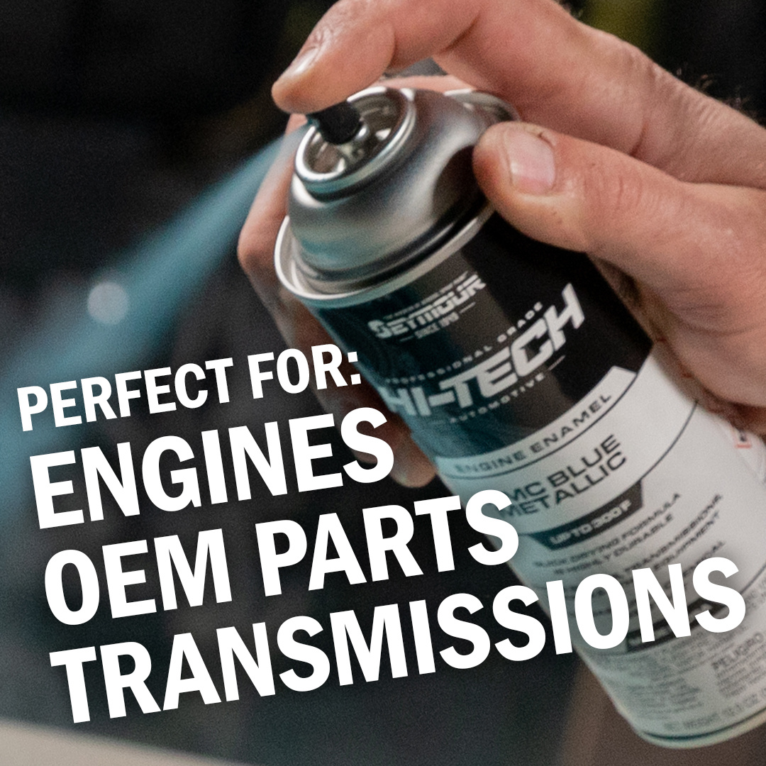 Hi-Tech Engine Enamel Spray Paint | Ford Mustang Blue (12 oz)
