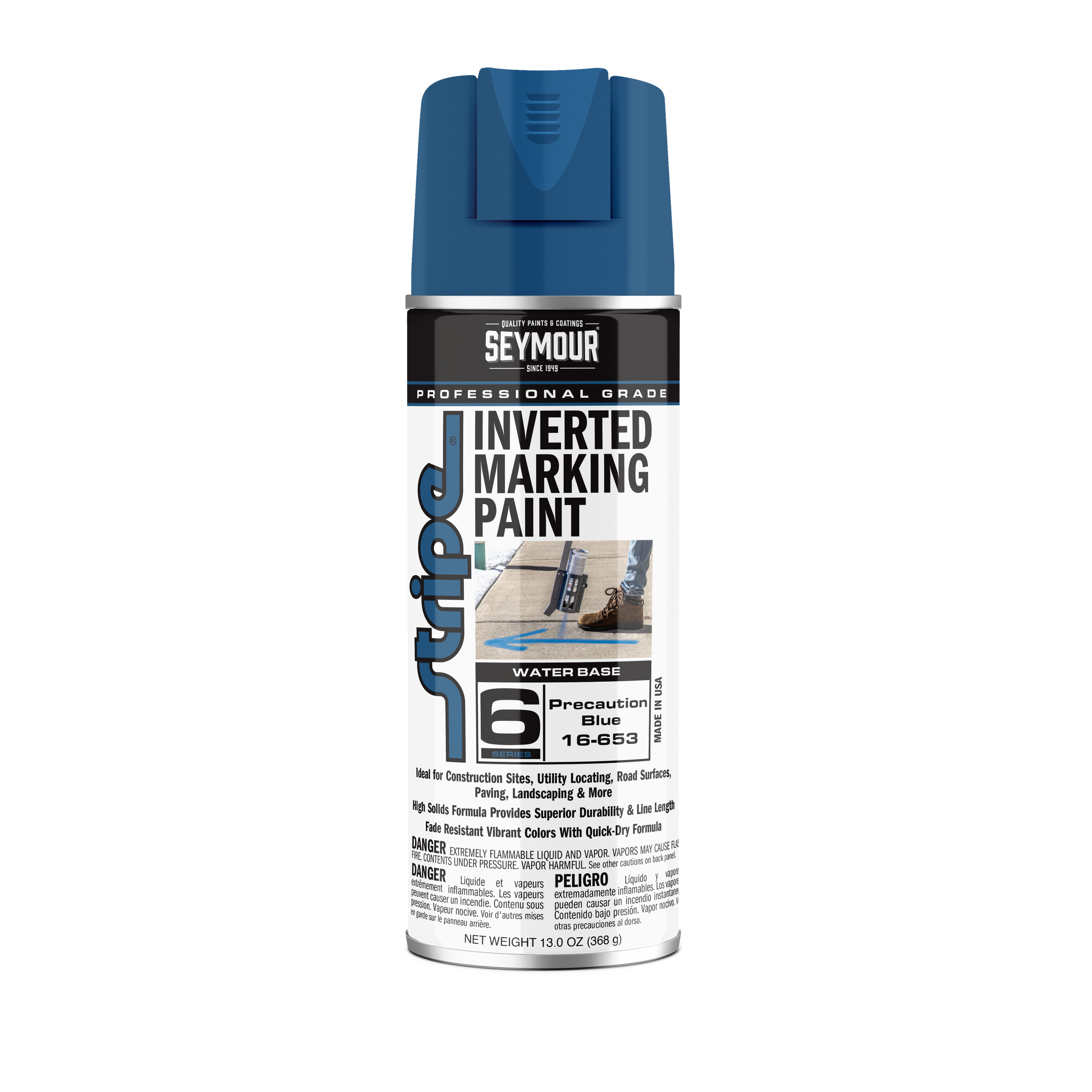 16-653 Seymour Stripe 6-Series Inverted Ground Marking Paint 16-653 Seymour Stripe 6-Series Inverted Ground Marking Paint