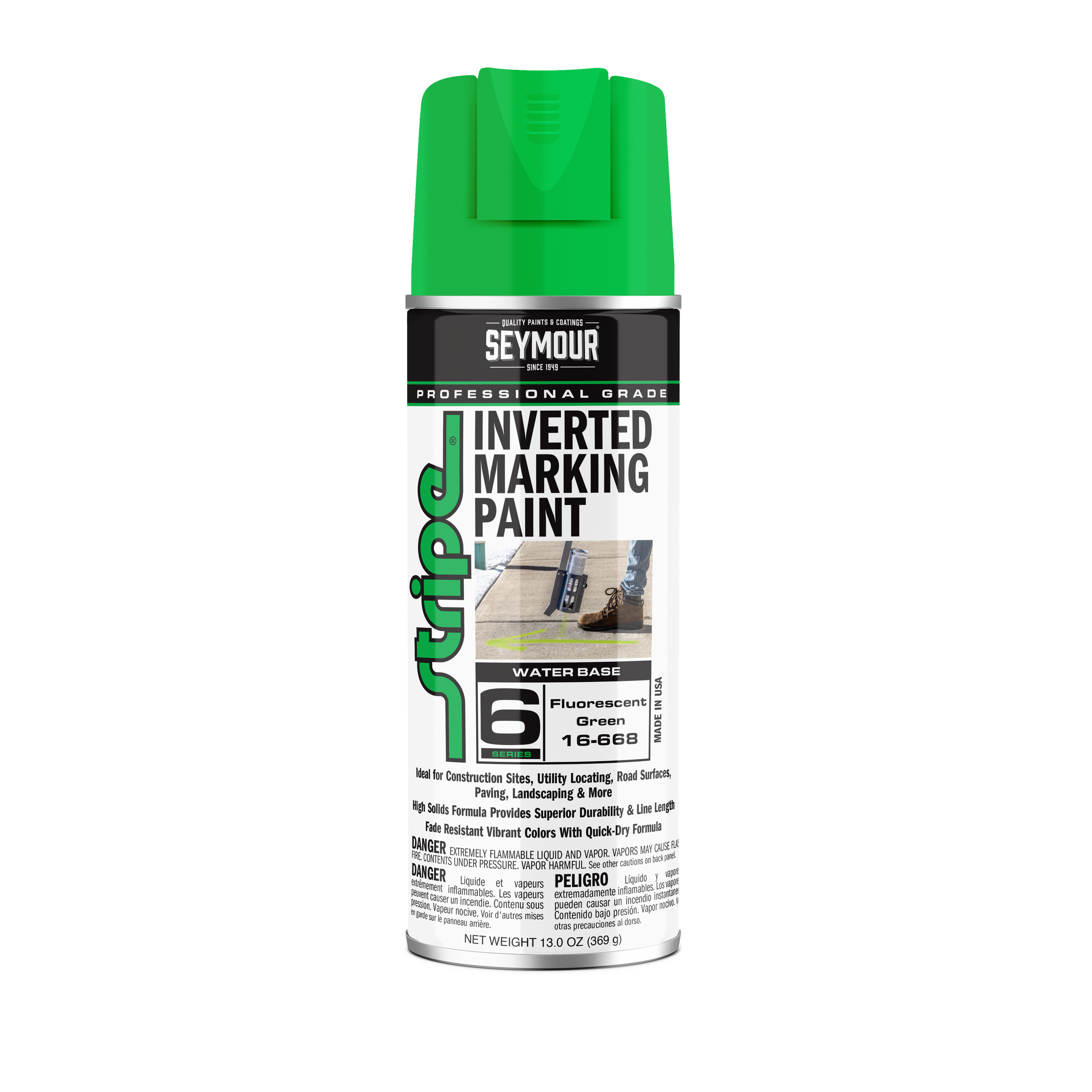 16-668 Seymour Stripe 6-Series Inverted Ground Marking Paint 16-668 Seymour Stripe 6-Series Inverted Ground Marking Paint