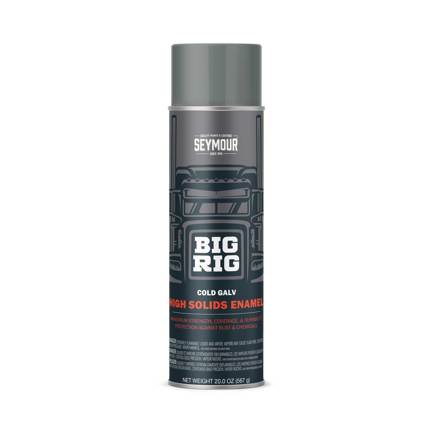 20-1645 Seymour Big Rig Heavy-Duty Industrial Enamel COLD GALV (16 oz) 20-1645 Seymour Big Rig Heavy-Duty Industrial Enamel COLD GALV (16 oz)