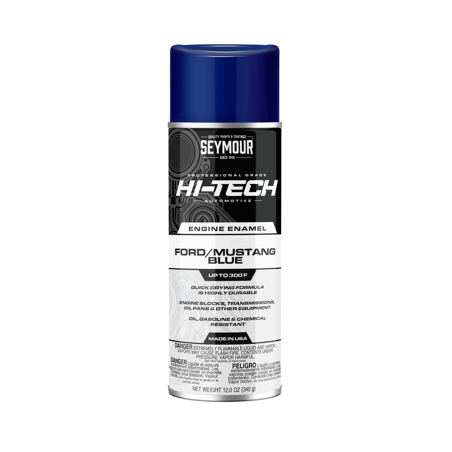 Hi-Tech Engine Enamel Spray Paint | Ford Mustang Blue (12 oz)